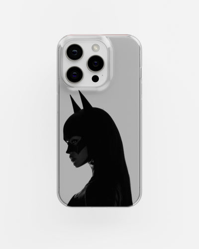 Catwoman Silhouette Clear Silicone Case