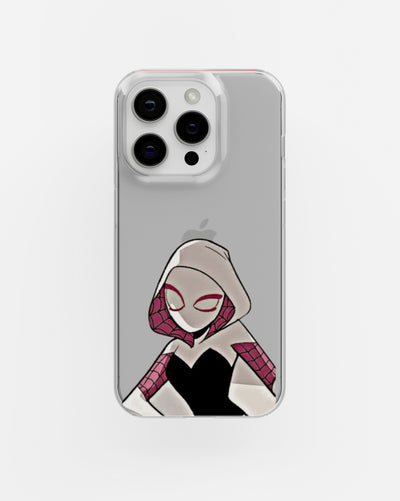Spider-Girl Deep Thought Clear Silicone Case