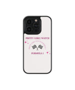 Pretty Girls Watch Formula 1 Premium Glass Phone Cases