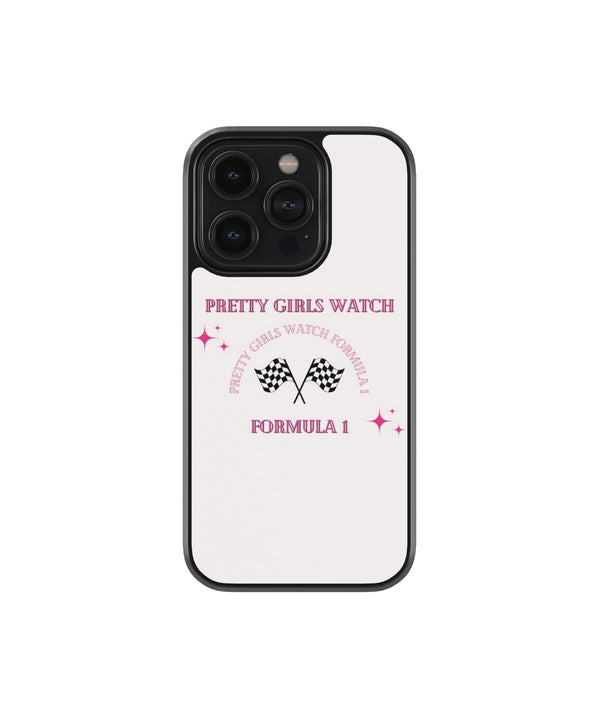Pretty Girls Watch Formula 1 Premium Glass Phone Cases