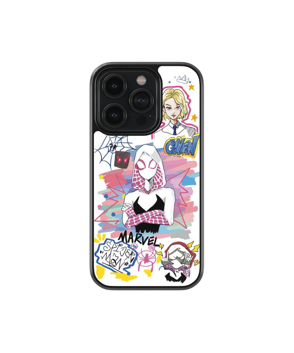 Spidey Girl Premium Glass Phone Case