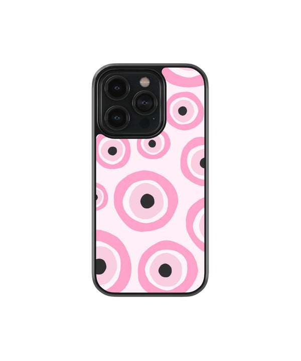 Pink Evil Eye Premium Glass Phone Case