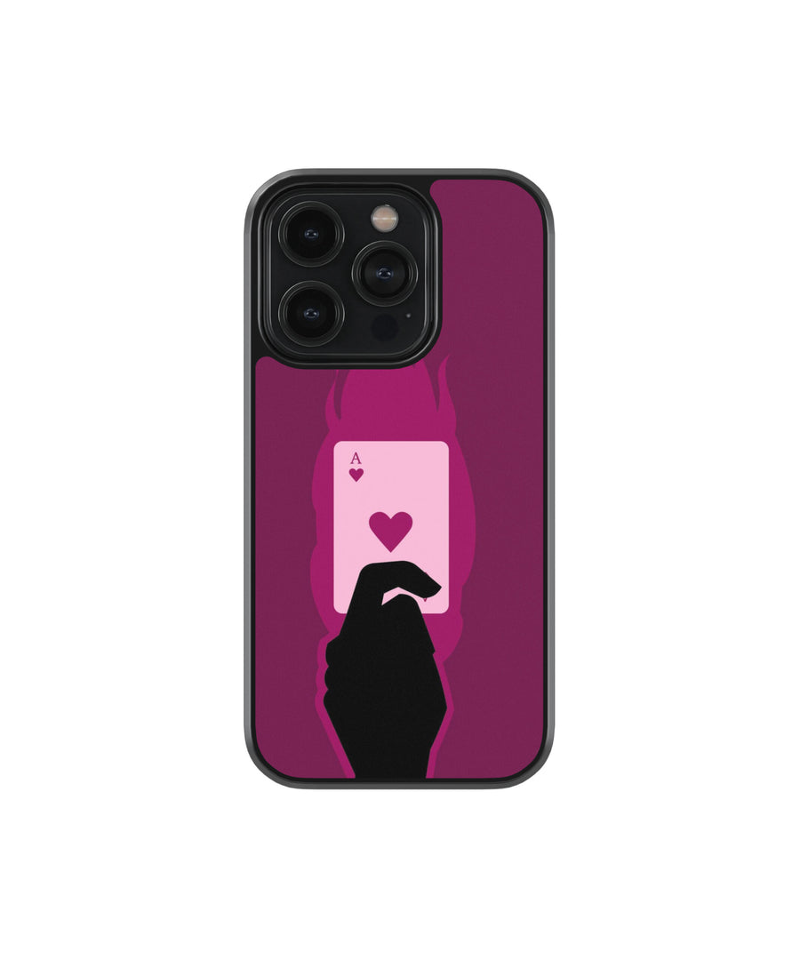 Cards Flame Premium Glass Phone Case