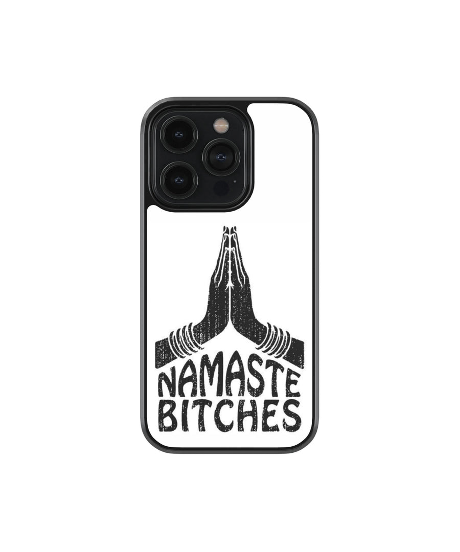 Namaste Bitches Premium Glass Phone Case