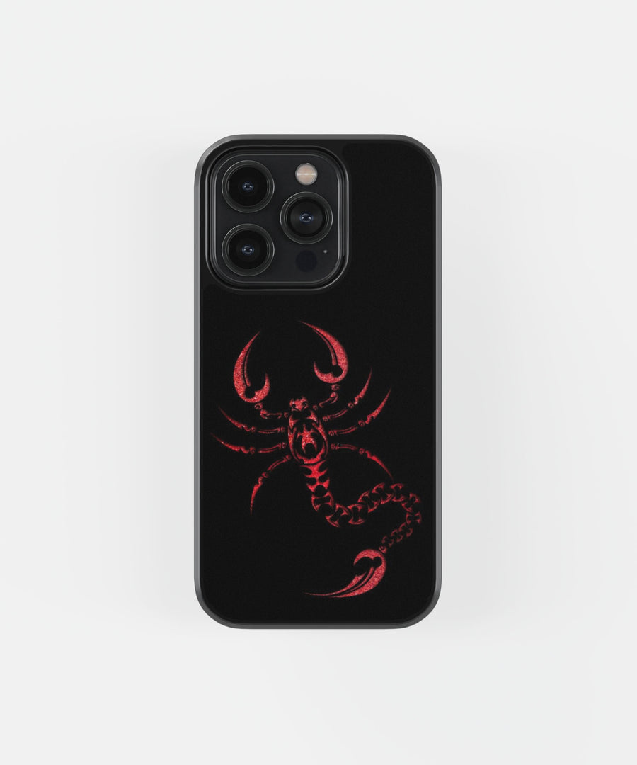 Red Scorpion Premium Glass Phone Case