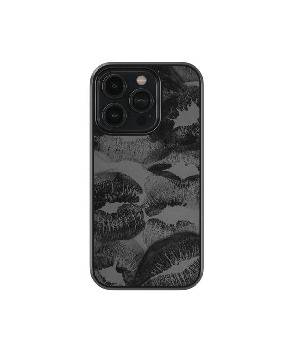 Black Kiss Asthetic Premium Glass Phone Cases