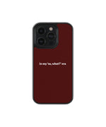 So What Era? Premium Glass Phone Cases