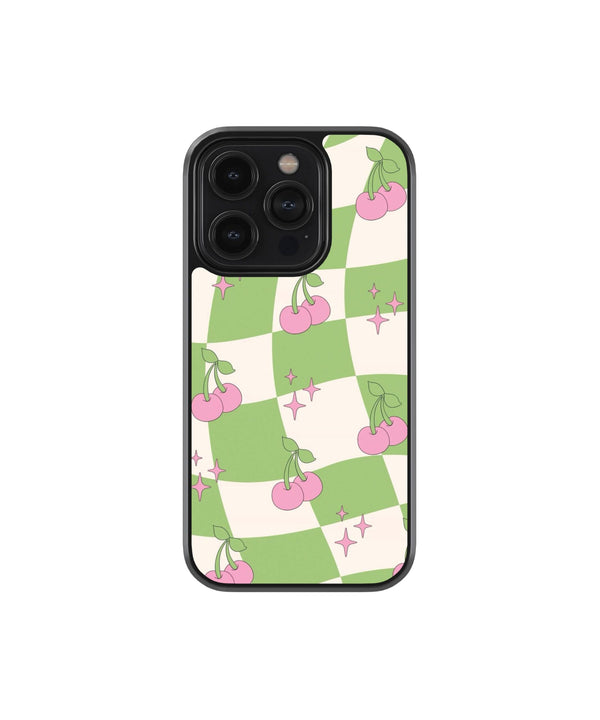 Green Chex Premium Glass Phone Case
