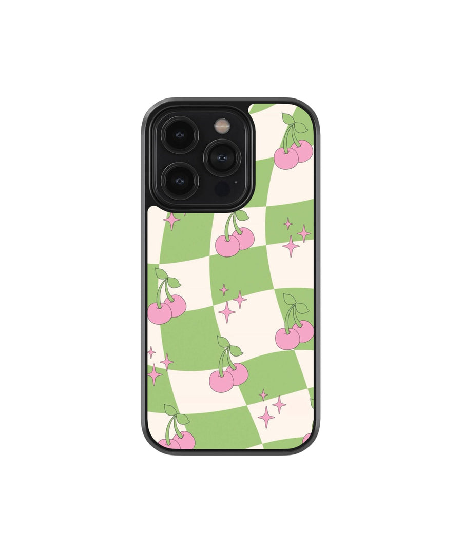 Green Chex Premium Glass Phone Case
