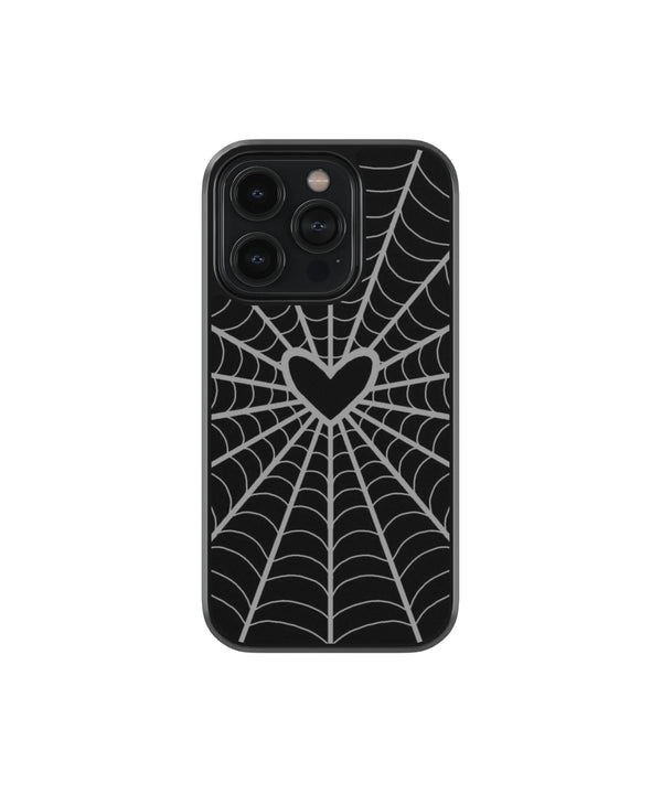 Heart x Spidey Premium Glass Phone Case