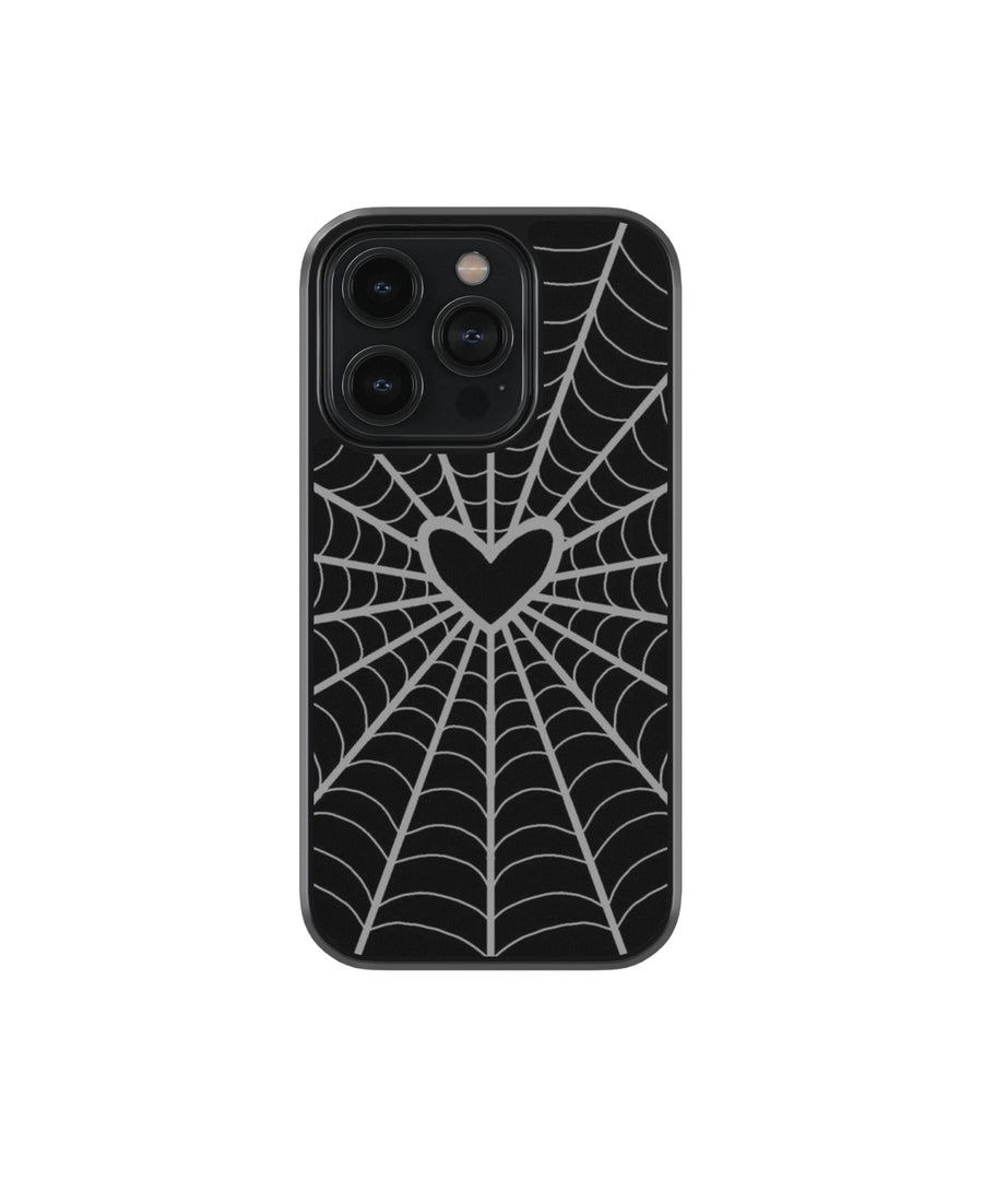 Heart x Spidey Premium Glass Phone Case