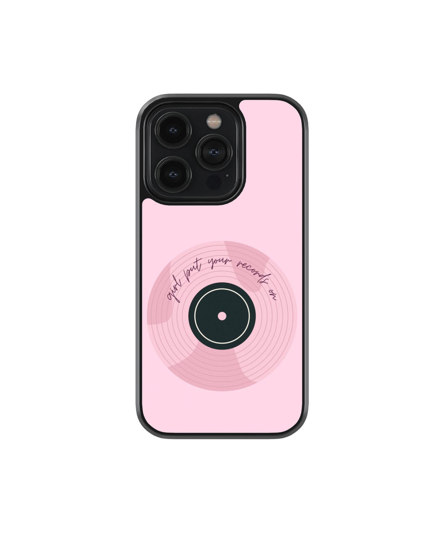 Girl Put Your Records On Premium Glass Phone Case