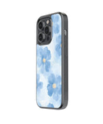 Blue Flower Aesthetic Premium Glass Phone Cases