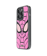 Pink Spidey Eye Premium Glass Phone Case
