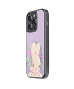 Purple Bunny Premium Glass Phone Cases