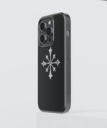 Obsidian Cross Premium Glass Phone Case