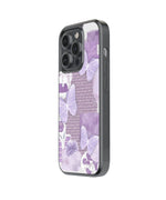 Purple Leave Vintage Premium Glass Phone Case