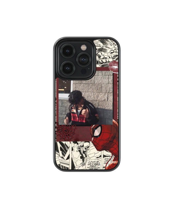 Spider-Man Polaroid Premium Glass Phone Case