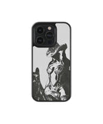 Vintage Cowboy Sketch Premium Glass Phone Case