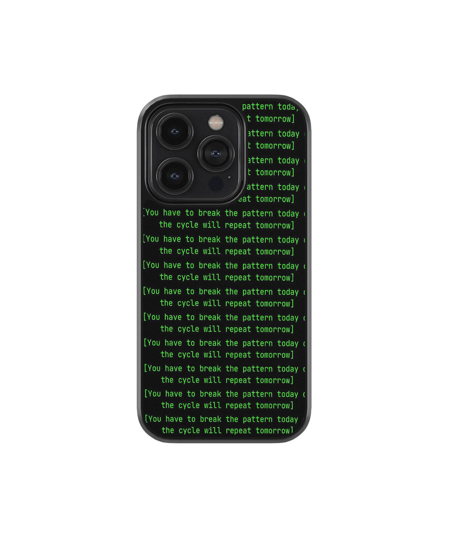Break The Pattern Matrix Premium Glass Phone Case