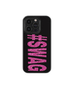 Pink Glitter #SWAG Premium Glass Phone Case