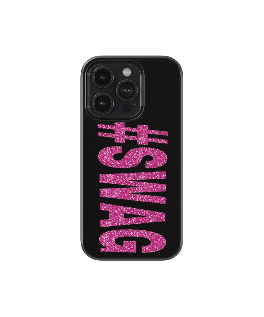 Pink Glitter #SWAG Premium Glass Phone Case