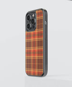 Autumn Tartan Premium Glass Phone Case