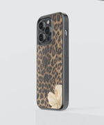 Leopard Bloom Premium Glass Phone Case