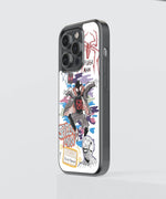 Doodle Hero Premium Glass Phone Case