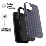 Navy Windowpane Tough Case