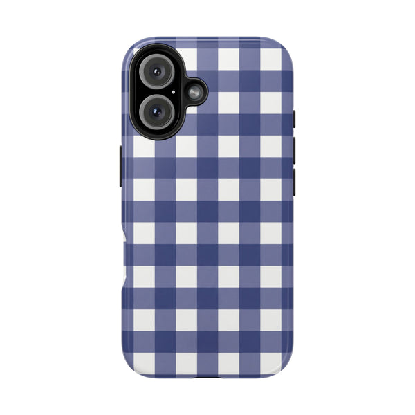 Navy Check Tough Case