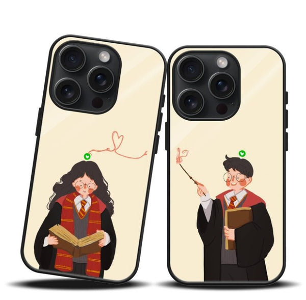 Magic Girl & Boy Premium Glass Phone Case