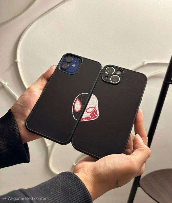 Spider & Spidey Premium Glass Phone Case