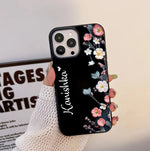 Pinteresty Floral Name Customize Premium Glass Cases