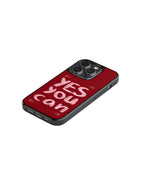 YES YOU CAN Premium Glass Phone Case