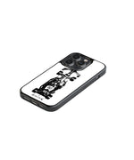 F1 Race Car Sketch Premium Glass Phone Case