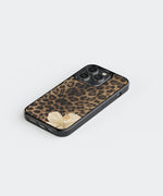 Leopard Bloom Premium Glass Phone Case