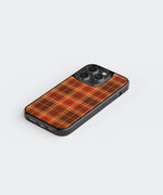 Autumn Tartan Premium Glass Phone Case