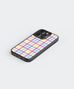 Candy Plaid Premium Glass Phone Case