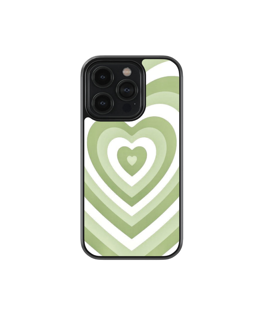 Green Abstract Premium Glass Phone Cases