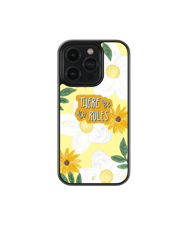 The are no Rules Glass Phone Case