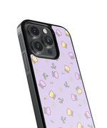Purple Pintresty Glass Phone Cases