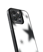 Black And White Star Premium Glass Phone Case