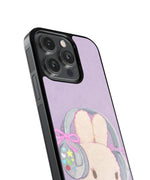Purple Bunny Premium Glass Phone Cases
