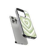 Green Abstract Premium Glass Phone Cases
