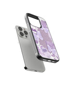 Purple Leave Vintage Premium Glass Phone Case