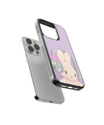 Purple Bunny Premium Glass Phone Cases