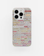 Love Story Clear Silicone Case
