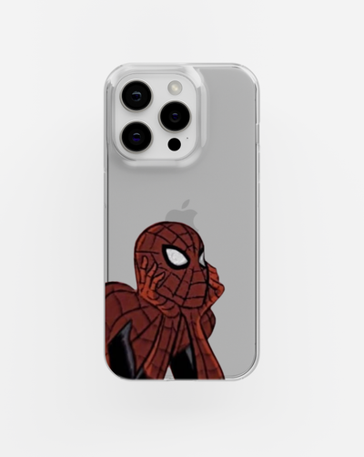 Spider-Man Deep Thought Clear Silicone Case