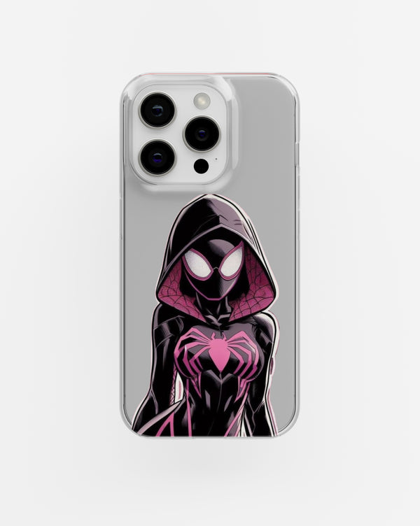 Spider-Girl Web Swing Clear Silicone Case